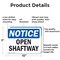 Signmission Open Shaftway, 10 in W x Rectangle, Aluminum OS-2PACK-NS-A-710-L-17014 - alternate 2